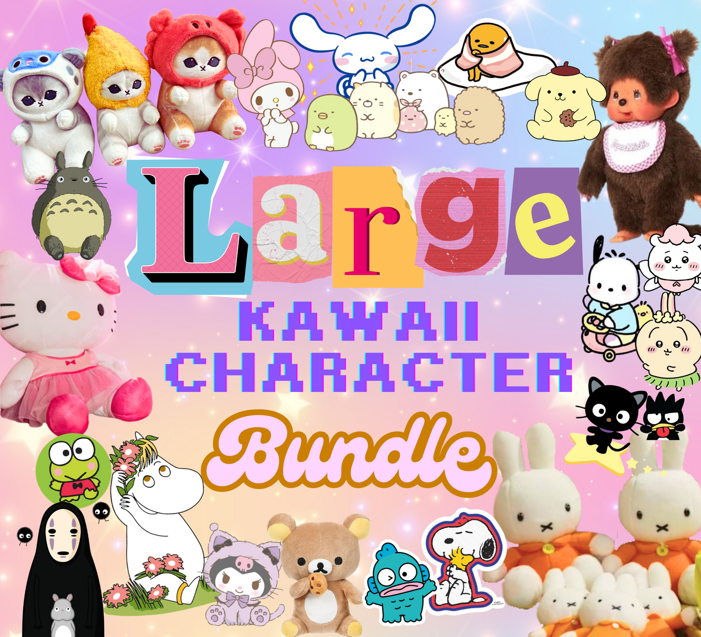 LARGE Kawaii Character Bundle