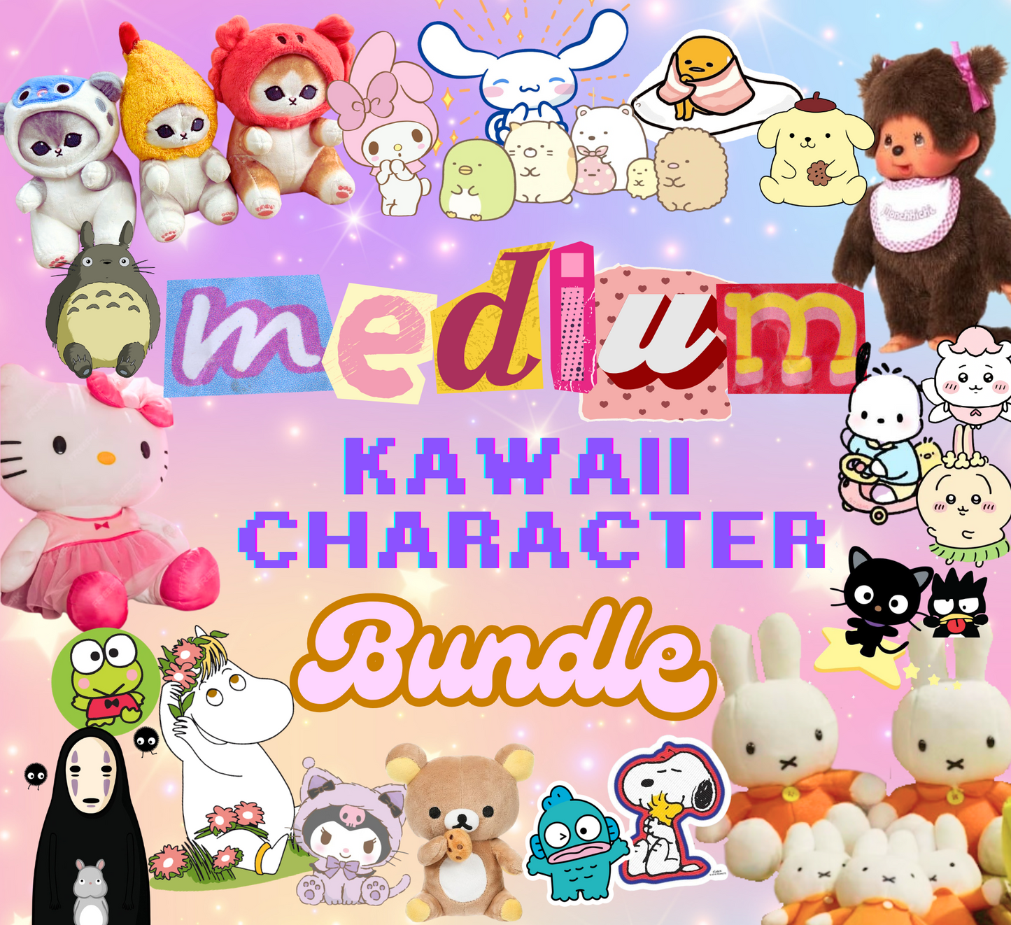 MEDIUM Kawaii Character Bundle